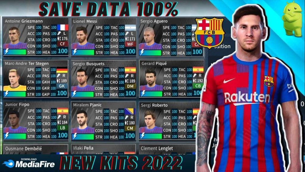 DLS 21 Barcelona Save Data KITS 2022 Download Mobile Game