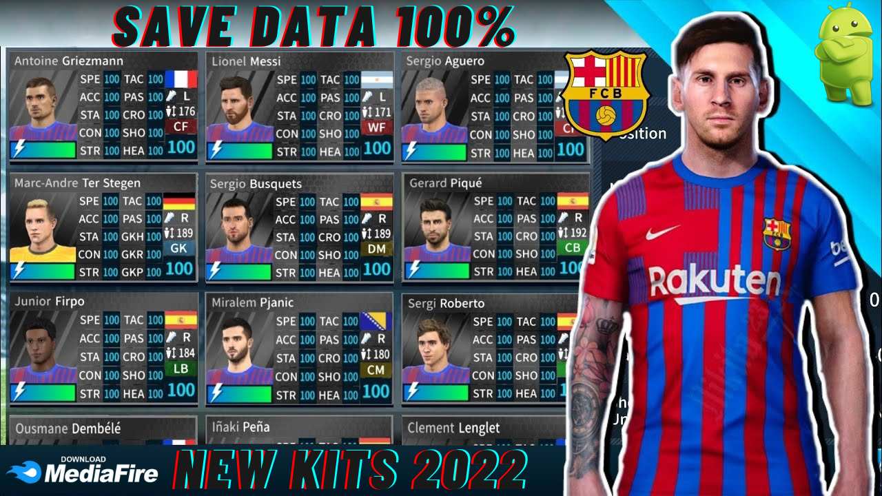 DLS 21 Barcelona Save Data KITS 2022 Download