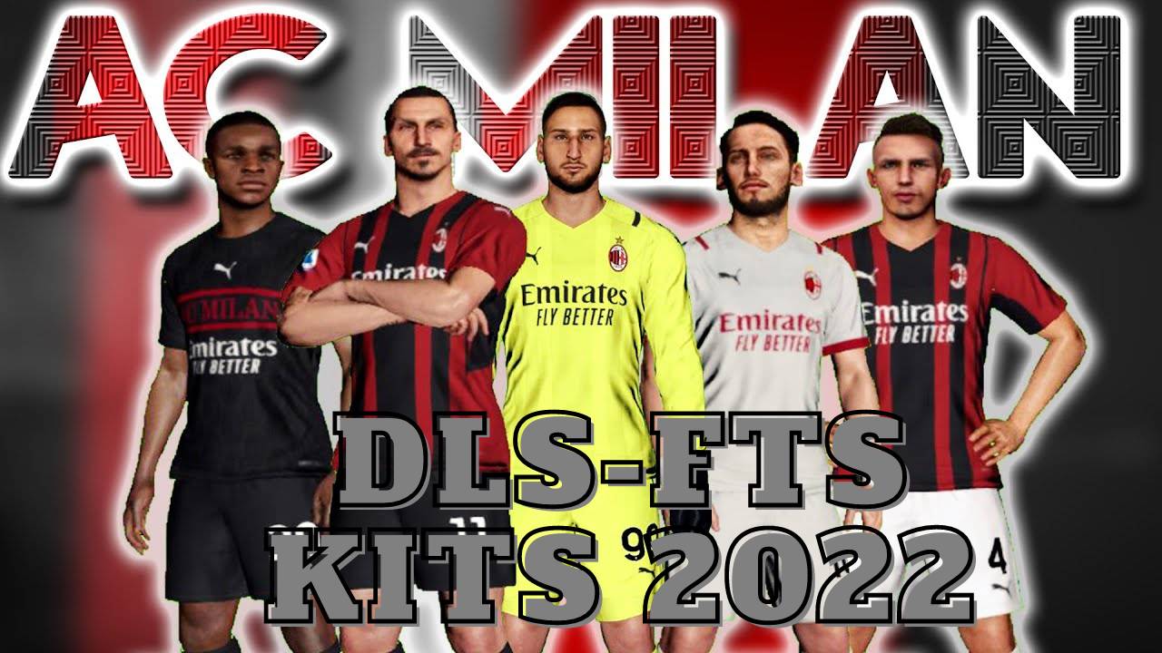AC Milan Kits 2022 DLS - Touch Soccer Kits & Logo