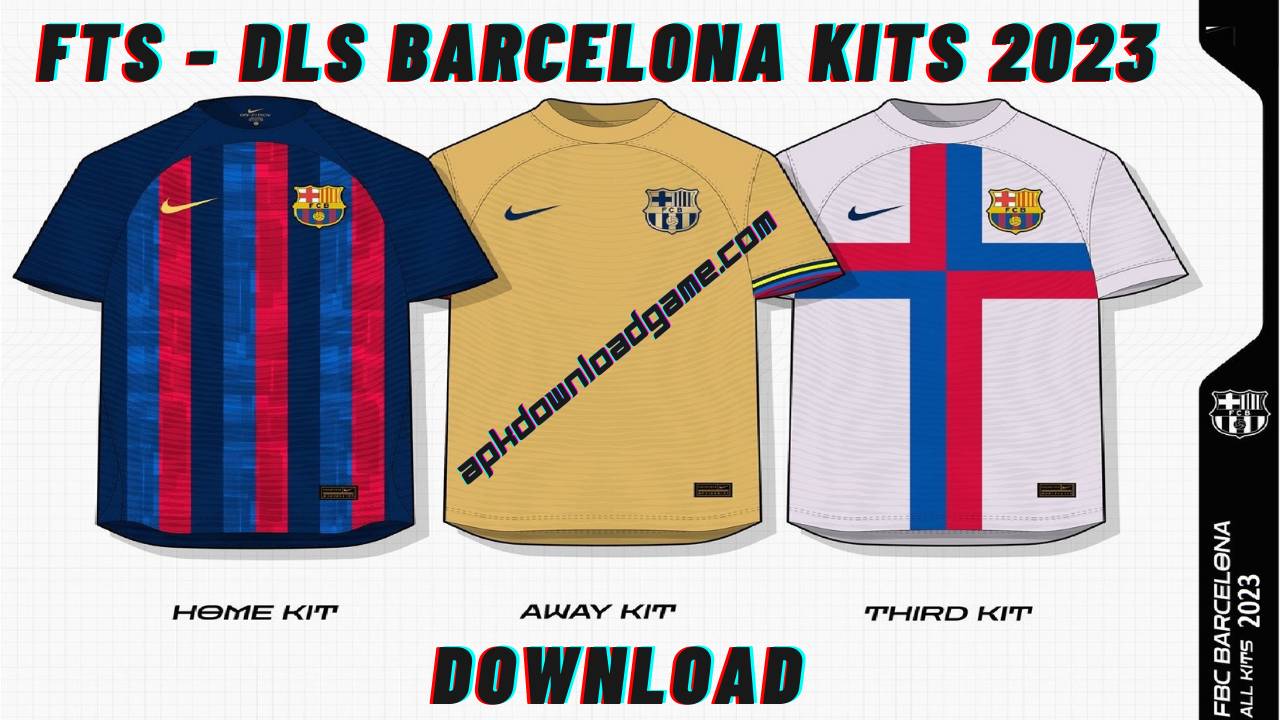 FC Barcelona Kits 2023 Logo DLS 22 FTS