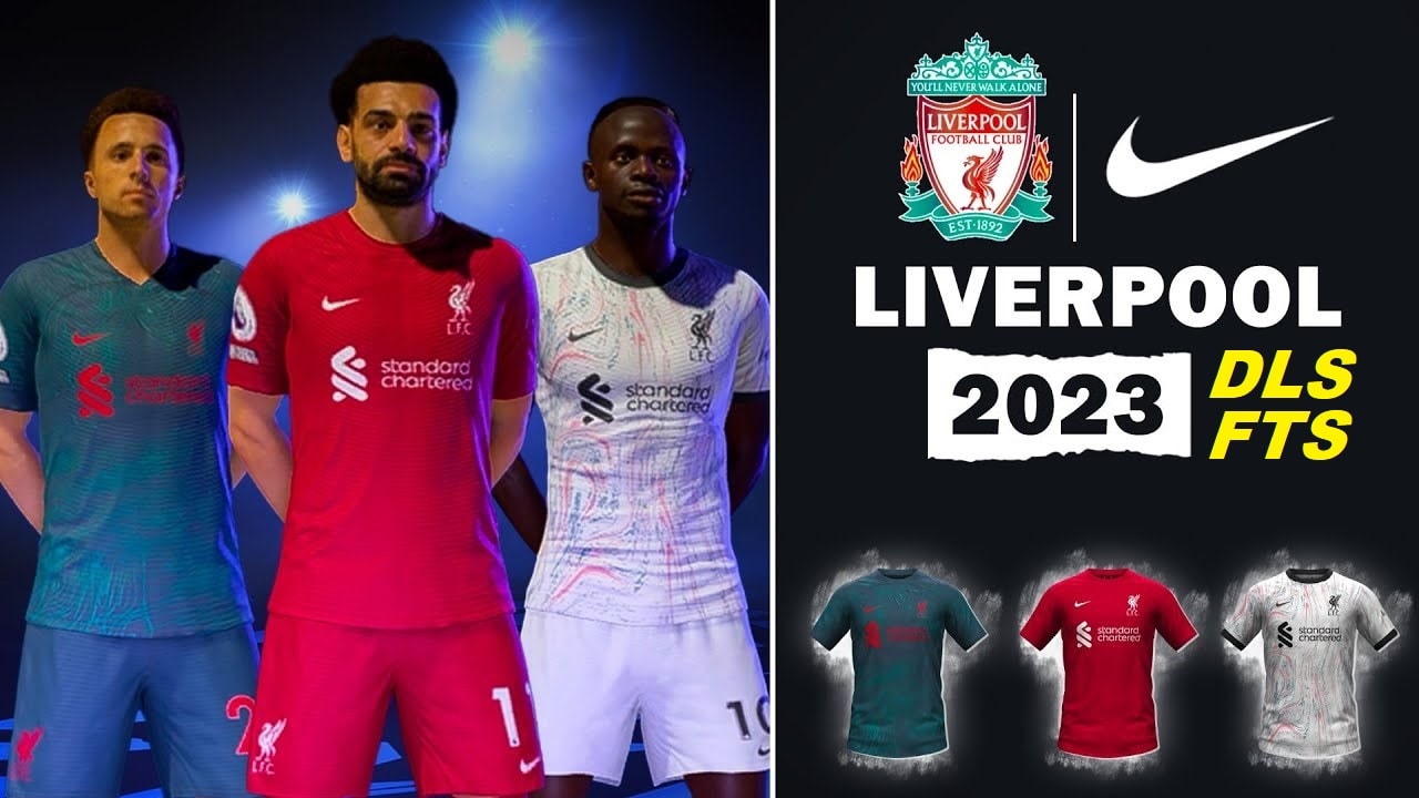Liverpool Kit 2023 DLS 22 Touch Soccer Kits Logo FTS